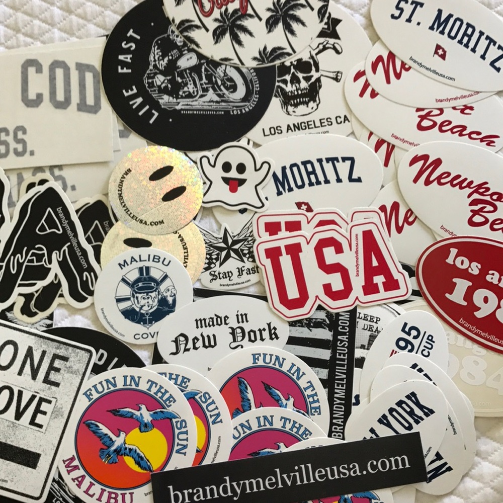 80 RANDOM BRANDY MELVILLE STICKERS
